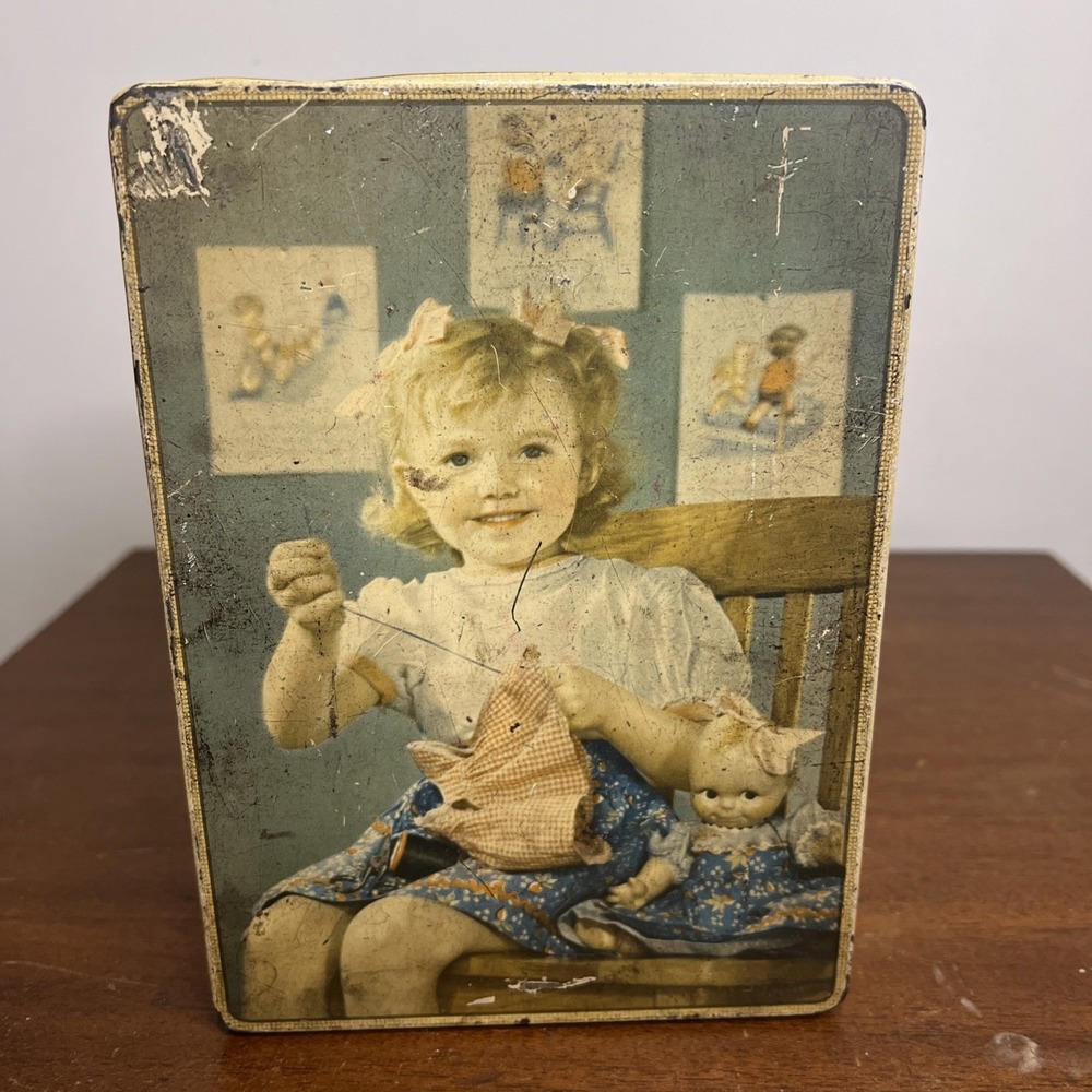 Biscoitos Aymore Vintage Tin Child Decorator Tins Rio De Janeiro